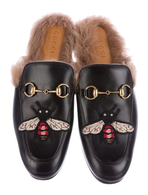 gucci princetown slipper fur